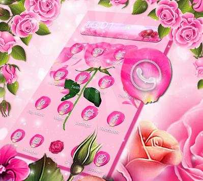 3D Animated Pink Rose Launcher Theme screenshot 11