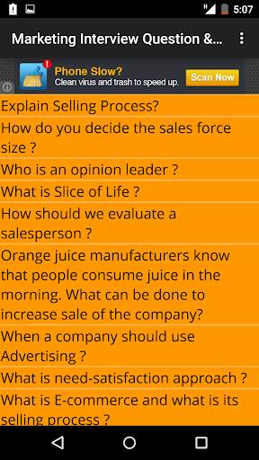 Marketing Interview Questions screenshot 2