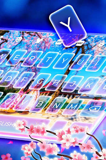 Animated Keyboard Theme - Saku screenshot 1