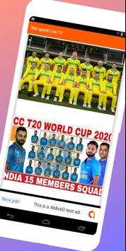 Live Cricket Sports Tv T20 world cup screenshot 6