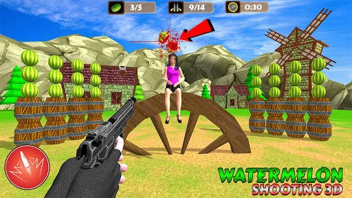 Apple Target Shoot: Watermelon Shooting Game 3D screenshot 4