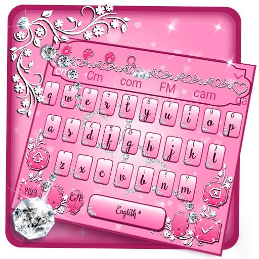 Pink Diamond Princess Keyboard Theme 10001005