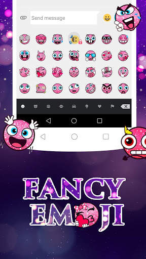 Fancy SMS Free Emoji Keyboard screenshot 1