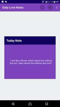 Daily Love Notes screenshot 2