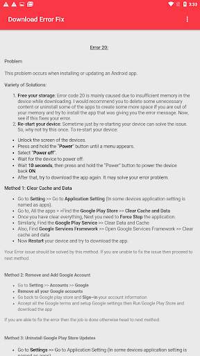 Play Store Download Error Code Fix screenshot 5