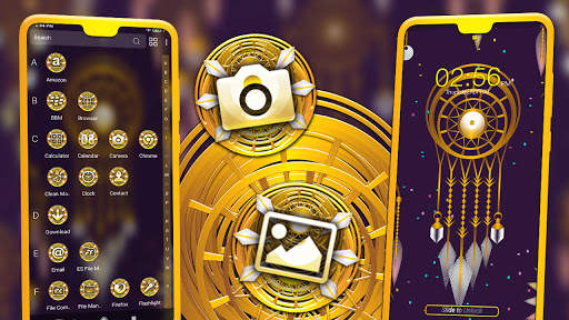 Golden Dream Catcher Launcher Theme screenshot 3