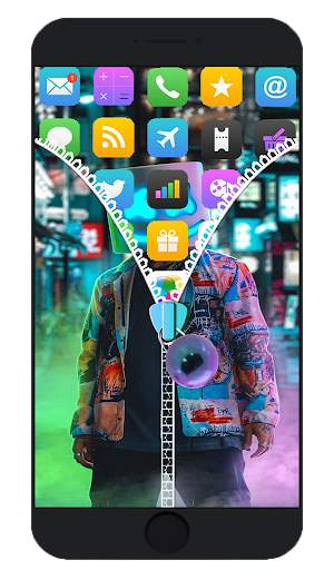 Marshmello zipper lock screen screenshot 8