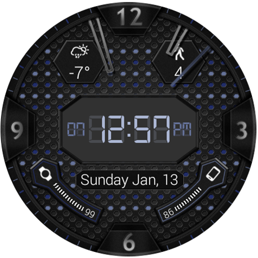 ikon LED Hex HD Watch Face