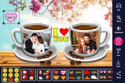Coffee Cup Dual Photo Frame screenshot 4