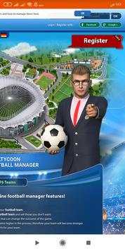 GoalTycoon Be a Real Football Manager & Earn Cash screenshot 1
