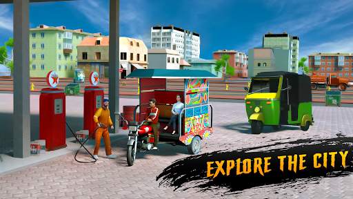 Tuk Tuk Auto Rickshaw Game 3d screenshot 3
