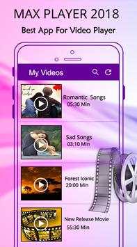 MAX HD Video Player 2018 - 4K Video Player screenshot 1