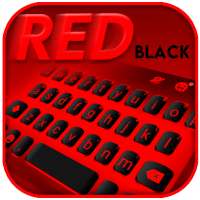 Black Red Toetsenbord Achtergrond logo