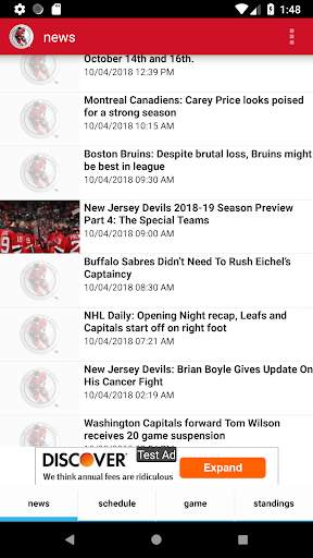 New Jersey Hockey - Devils Edition screenshot 1