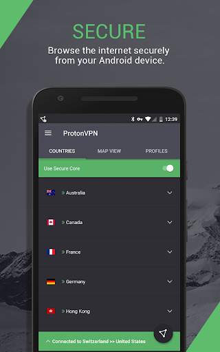 ProtonVPN (Outdated) - See new app link below screenshot 1