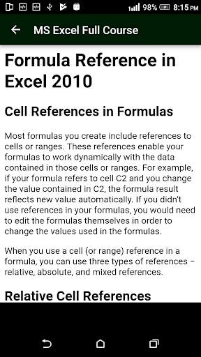 Learn MS Excel (Basic & Advance Course) скриншот 17
