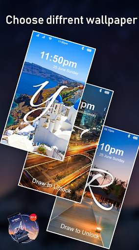 Letter Lock Screen : Gesture Lock Screen screenshot 4