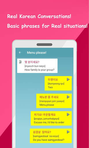 Learn Basic Korean word & phrases for free screenshot 2