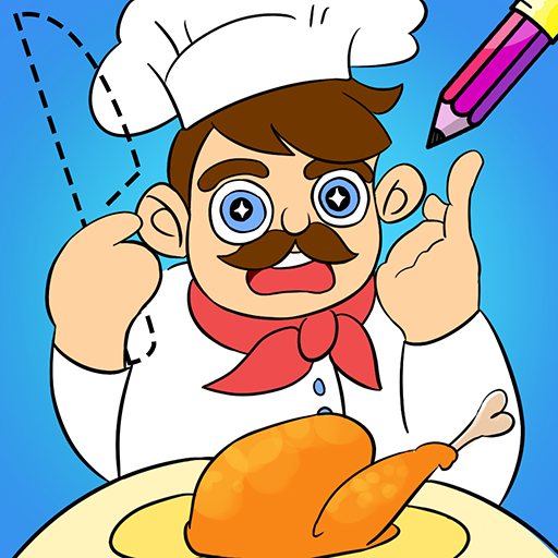 Draw puzzle - Draw it - Draw one part icon