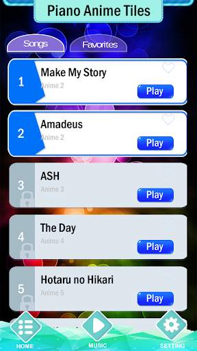 Piano Anime Tiles NEW screenshot 2