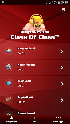 เสียงเรียกเข้าสำหรับ Clash of Clans™ screenshot 1