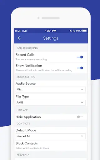 Auto Call Recorder : Hide App screenshot 3