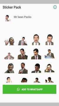 Funny Stickers Mrbean WAStickerapps screenshot 1