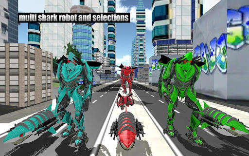 Warrior Robot Shark Game:Angry Shark Simulator App screenshot 17
