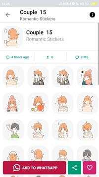 Couple - Romance Stickers For WhatsApps screenshot 4