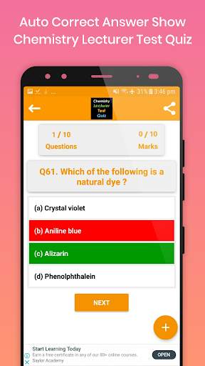 Chemistry Lecturer Test Quiz screenshot 4
