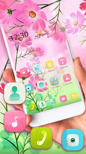 Sunlit Flowery Day Theme screenshot 2