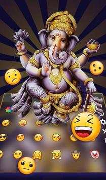 Hinduism Lord Ganesha Chaturth Keyboard theme 2018 скриншот 4