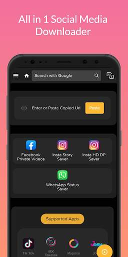 Video downloader & Browser App screenshot 1