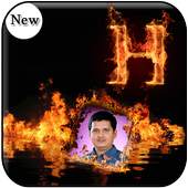 Fire Text Photo Frames Maker 1.0