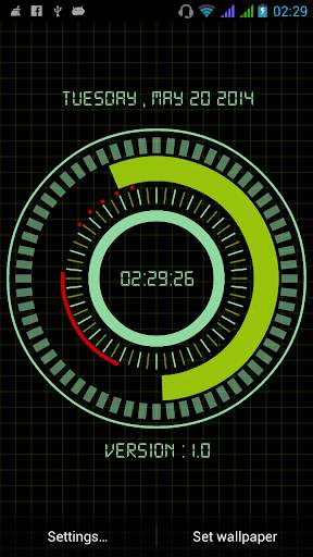 Animated Digital Clock Free screenshot 2