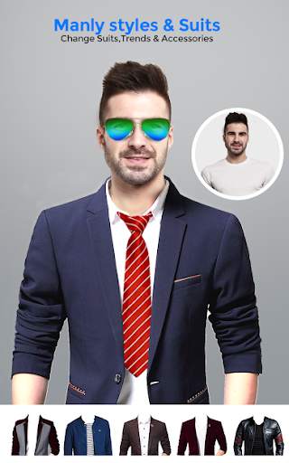 Man Photo Suit Editor - Hair Style, Blazer, Beard screenshot 7