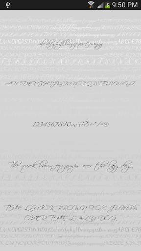 Script Fonts for Android screenshot 1