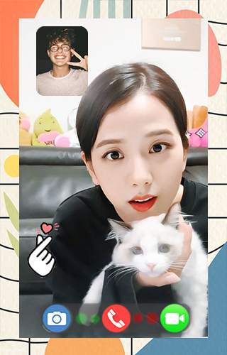 Jisoo Video Call Blackpink- Video Call Simulation screenshot 5
