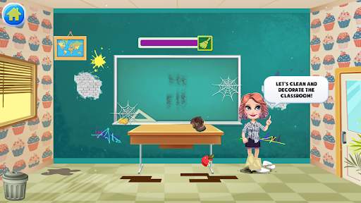 My Town School Days - cleaning Games for Kids screenshot 2