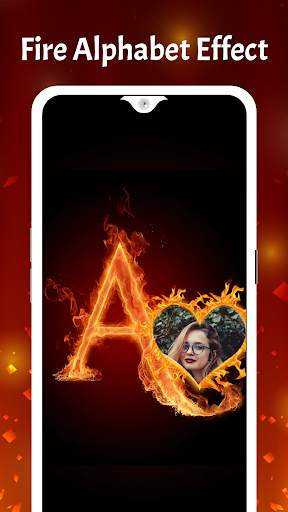 Fire Text Letters Photo frames NameArt Flamingtext 1 تصوير الشاشة