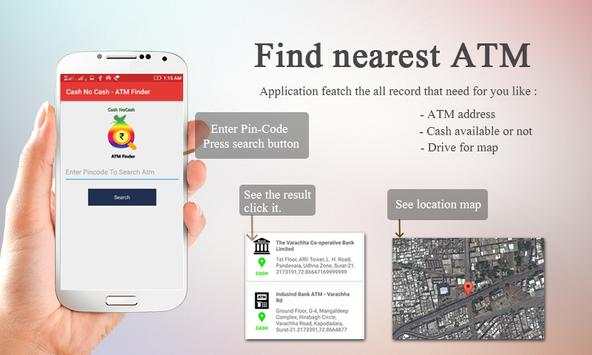 Cash NoCash - ATM Finder screenshot 1