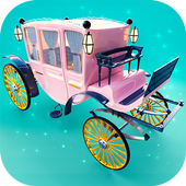 Princess Carriage: Design &amp; Ride. Horse Games 2018 icon