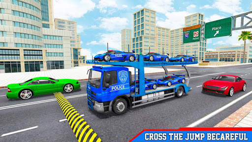 US Police Car Transport Games: Truck Driving Games screenshot 3