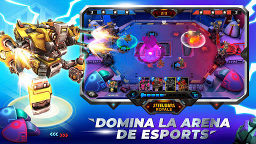 Steel Wars Royale - Juego Robots Estrategia screenshot 4