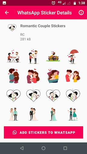 WAStickerApps: Romantic Love Stickers for WhatsApp screenshot 6
