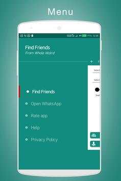 Unlimited Friends Search for WhatsApp 4 تصوير الشاشة