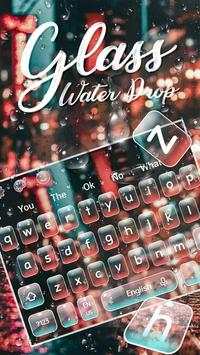 Transparent Water Drop Keyboard Theme screenshot 1