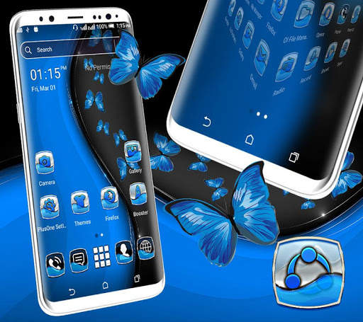 Black Butterfly Launcher Theme screenshot 4