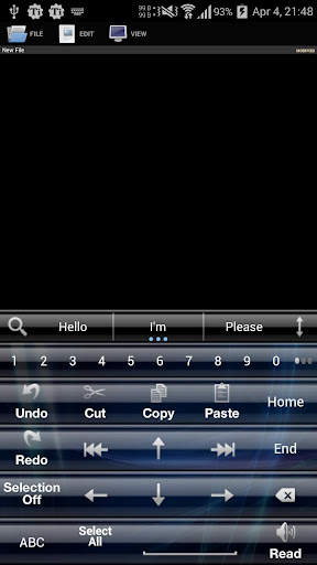 AI Keyboard Theme Glass Blue screenshot 4