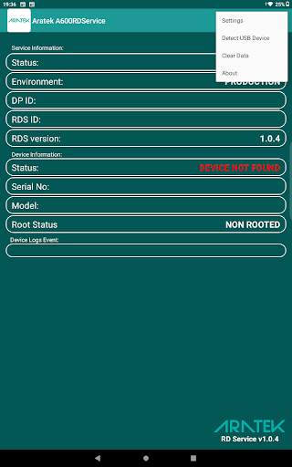 Aratek A600 RD Service screenshot 11